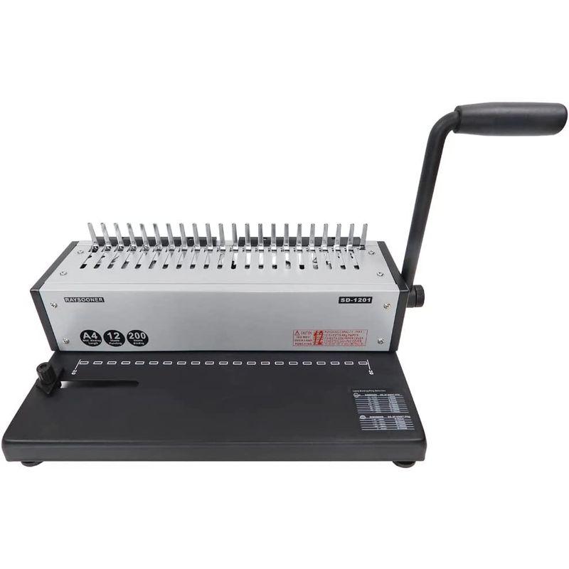 匿名！送料無料！ RAYSOONER SD-1201 くしリング製本機 A4サイズ 21穴製本機 パンチ容量10枚紙 製本容量200枚 企業学校オフィス用 【D1877522188】(10850円)