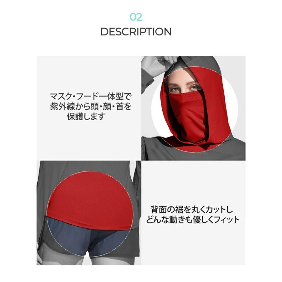 テスラ TESLA レディース オールシーズン 長袖 スポーツ Tシャツ スポーツウェア  UVカット 吸汗速乾  ランニングウェア トップス カットソー シャツ FTH02 | TSLA | 02