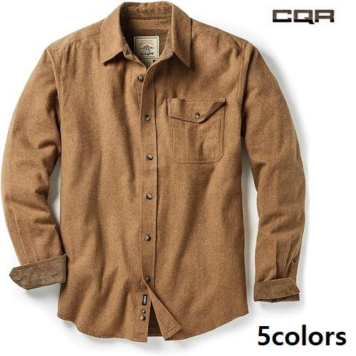 TSLA（テスラ） CQR シャツ 長袖 メンズ レギュラーフィット 厚手 耐久