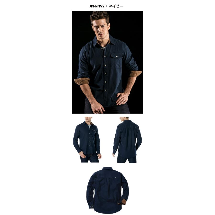 TSLA（テスラ） CQR シャツ 長袖 メンズ レギュラーフィット 厚手 耐久