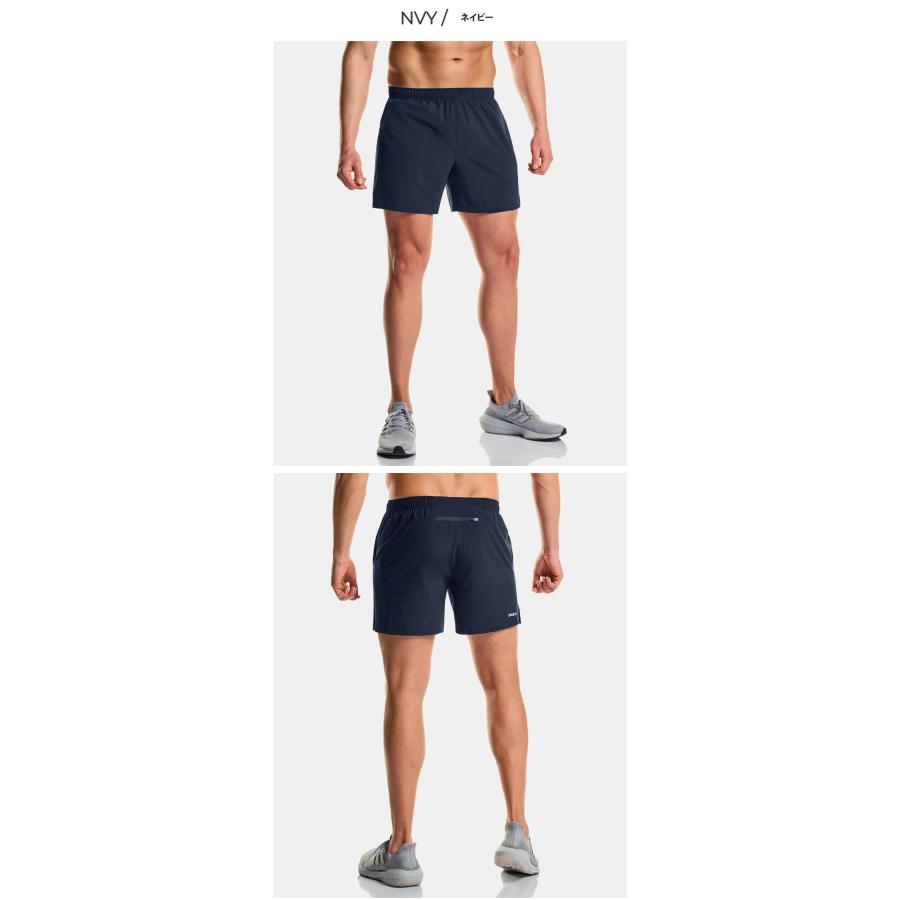 on ネイビー ランニングショーツ　メンズハーフパンツ TSLA テスラ スポーツ ハーフパンツ ランパン ショートパンツ
