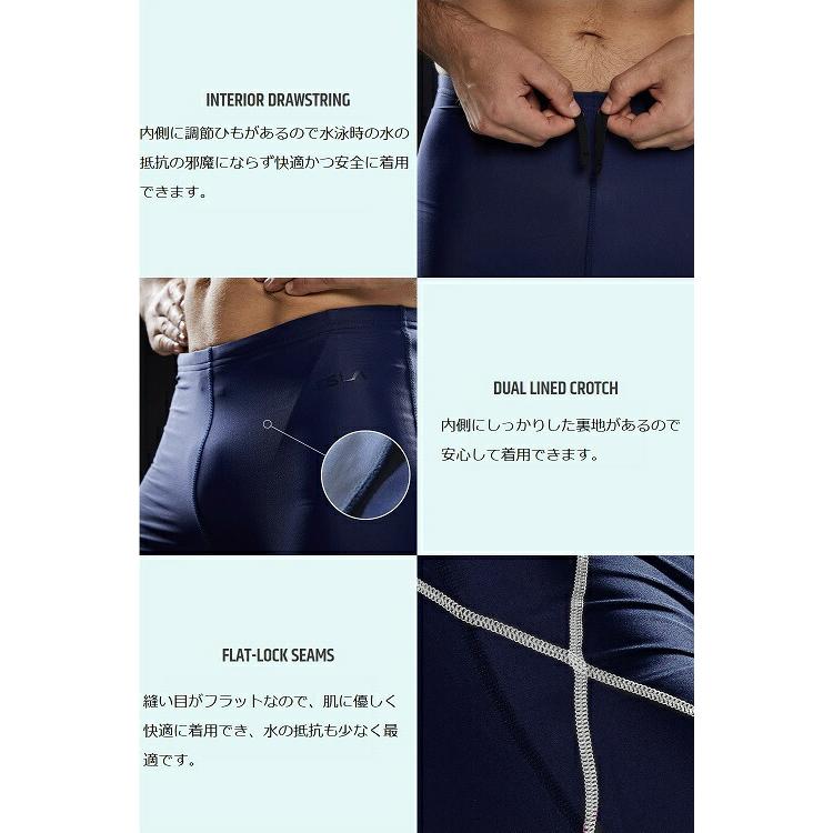 新品タグ付【ドイツ✴︎LEKIスポーツベスト】男女兼用Sネイビー✴︎ストレッチ素材 ランニング ベクター タイツ / RUNNING VECTOR TIGHT （グレーブルー