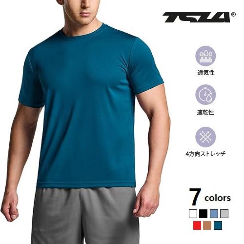TSLA（テスラ） TESLA 半袖 Tシャツ メンズ スポーツ シャツ UVカット