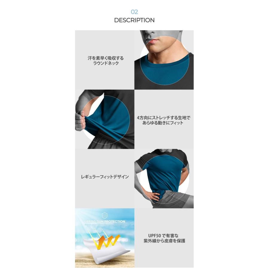 TSLA（テスラ） TESLA 半袖 Tシャツ メンズ スポーツ シャツ UVカット