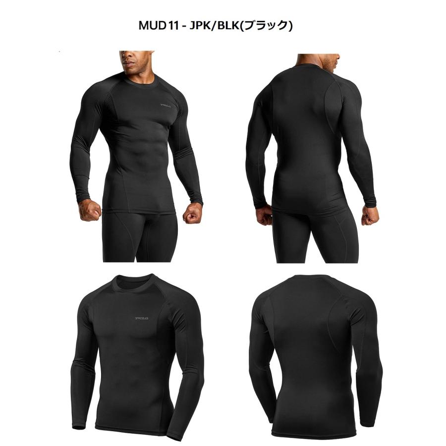 テスラ コンプレッションシャツ スポーツウェア 長袖 コンプレッションインナー UVカット 吸汗速乾 ランニングウェア スポーツ シャツ TSLA MUD11 | TSLA | 04