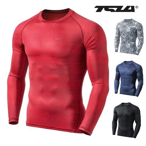 TSLA テスラ スポーツウェア スポーツ インナー 長袖 スポーツ