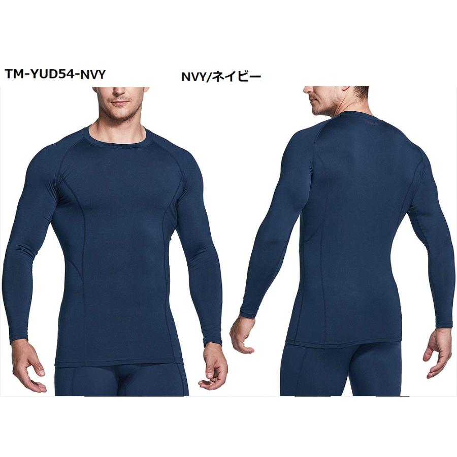 長袖 冬用起毛 メンズ 防寒保温 インナー コンプレッションウェア ラウンドネック スポーツウェアス ポーツ シャツ TESLA テスラ YUD34/40/54 | TSLA | 05