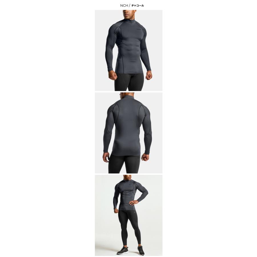 [TESLA] テスラ スポーツシャツ インナー メンズ ハイネック 長袖 シャツ ＵＶカット 吸汗速乾 コンプレッションウェア 加圧 シャツ ゴルフウェア MUT12｜plum-net｜05