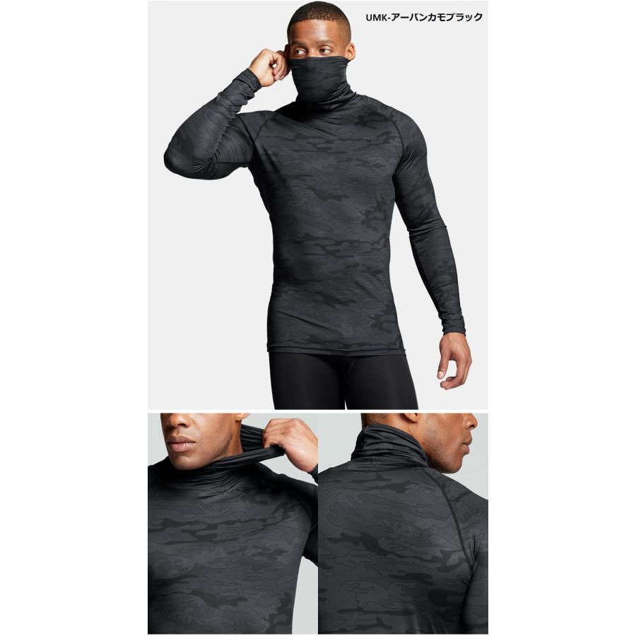 コンプレッションシャツ スポーツウェア 長袖 マスク ハイネック UVカット 吸汗速乾   ランニングウェア スポーツ シャツ　TESLA テスラ MUT14 | TSLA | 09