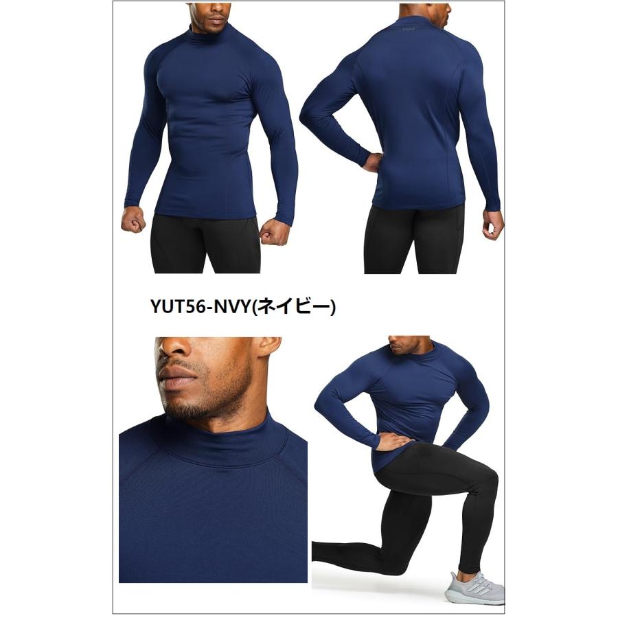 防寒 保温 長袖ハイネック 冬用起毛 コンプレッションウェア パワーストレッチ アンダーウェア  TESLA テスラ  YUT32/56 | TSLA | 09