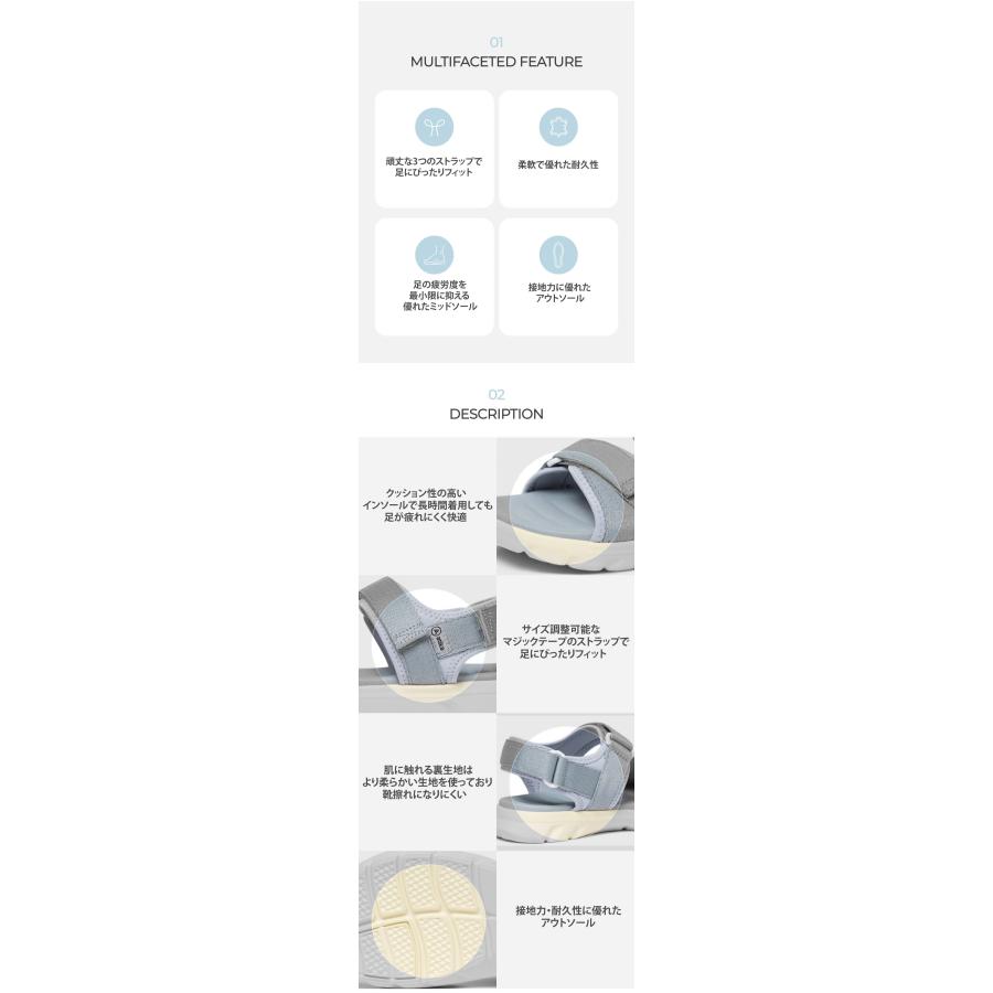 アティカ/3 TSLA アティカ ベルクロストラップ サンダル スポーツ