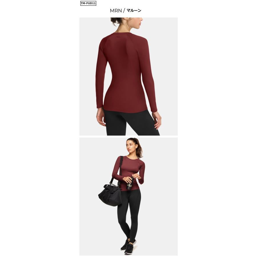 テスラ TESLA スポーツ インナー 長袖 レディース Tシャツ 伸縮性 吸汗速乾 ランニングウェア コンプレッション 機能性 インナー FUD01/FUD11 | TSLA | 10