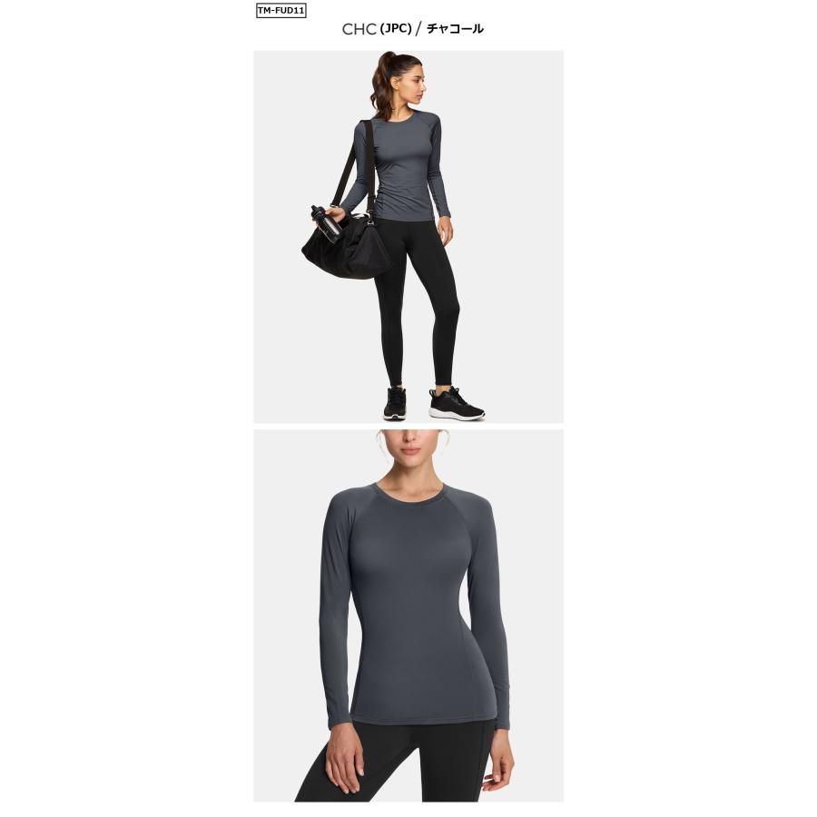 テスラ TESLA スポーツ インナー 長袖 レディース Tシャツ 伸縮性 吸汗速乾 ランニングウェア コンプレッション 機能性 インナー FUD01/FUD11 | TSLA | 06