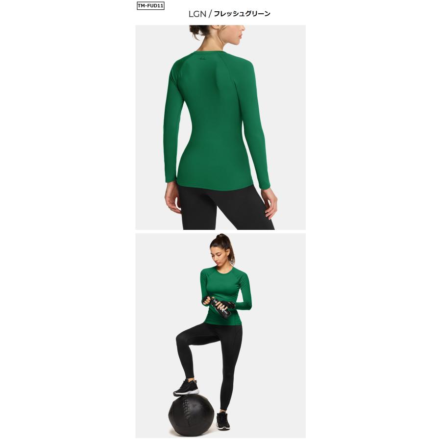 テスラ TESLA スポーツ インナー 長袖 レディース Tシャツ 伸縮性 吸汗速乾 ランニングウェア コンプレッション 機能性 インナー FUD01/FUD11 | TSLA | 09