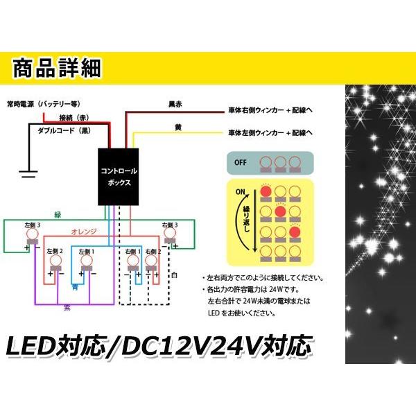 メール便送料無料 流れるウィンカーリレー LED専用 12V/24V 流星