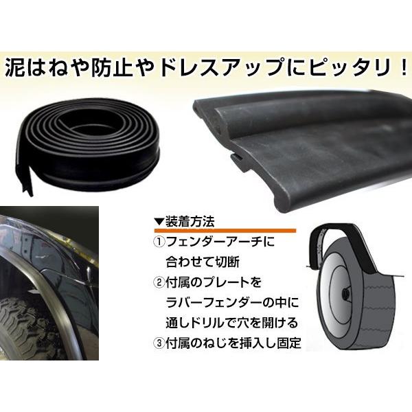 送料無料 汎用 オーバーフェンダー ラバーフェンダー 幅 8.9cm 長さ 6m