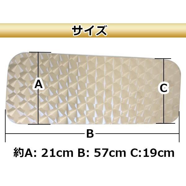 三菱 ふそう フルコンファイター NEWファイター 寝台窓 2枚セット ベッド窓 ウロコ パネル レトロ デコトラ 大型 ステンレス｜plum-shop-net｜03