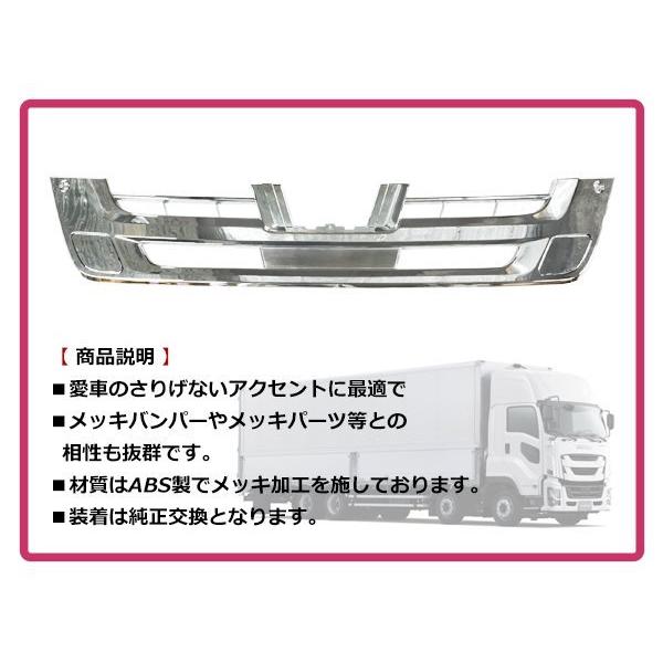 「SanS」　いすゞ　ギガ　クロームメッキグリル 楽天市場】ISUZU ギガ（ 〜 2015年9月 ） リッドグリル3分割