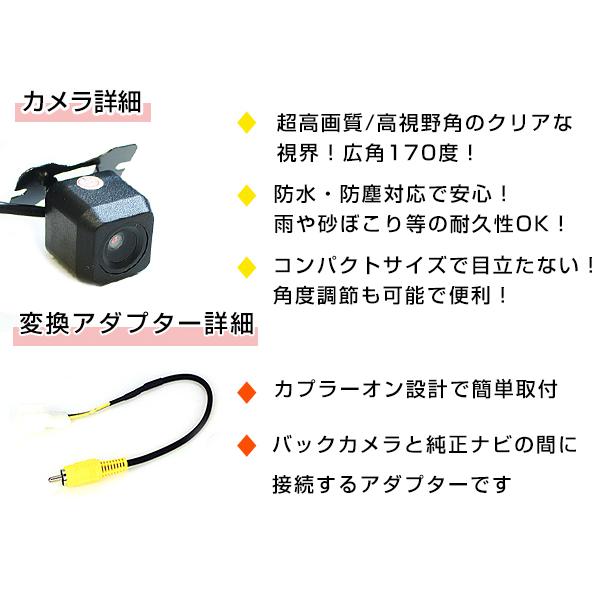 同梱追加分です 高品質 バックカメラ & 入力変換アダプタ セット 日産 MM316D-A 2016年