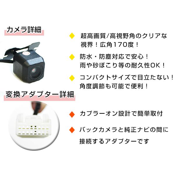 高品質 バックカメラ & 入力変換アダプタ セット 三菱電機 NR-MZ40-2
