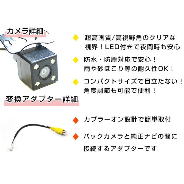 LEDライト付き バックカメラ & 入力変換アダプタ セット LEDライト付き バックカメラ & 入力変換アダプタ セット