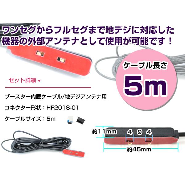 ケンウッドナビ DKX-A800 2014年モデル アンテナコード 1本 HF201S-01