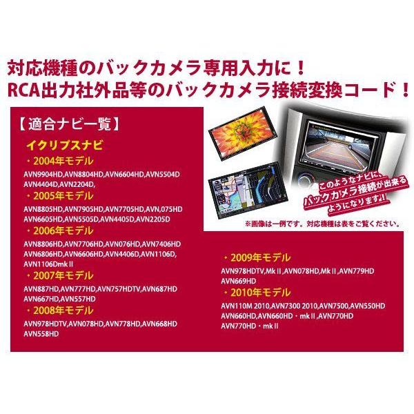 メール便送料無料 イクリプス ECLIPSE バックカメラ 変換 ケーブル AVN