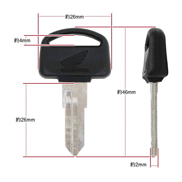 正規品】 ホンダ純正品 ゴリラ Z50JX ブランクキー ブラック バイク