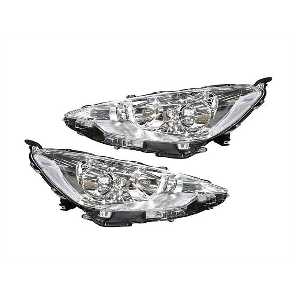 トヨタ NHP10 アクア前期 ハロゲン メッキハウジングヘッドライト左右セット トヨタ アクア NHP10 H23.12〜H26.11 前期 ヘッドライト ヘッドランプ