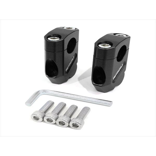 アルミ ブラック 22.2mm φ22.2 ハンドル/クランプ セットバック CB400SF CB400SB NC31 NC39 NC42 Revo CB750F CB1100 CB1000SF CB1300SF | 