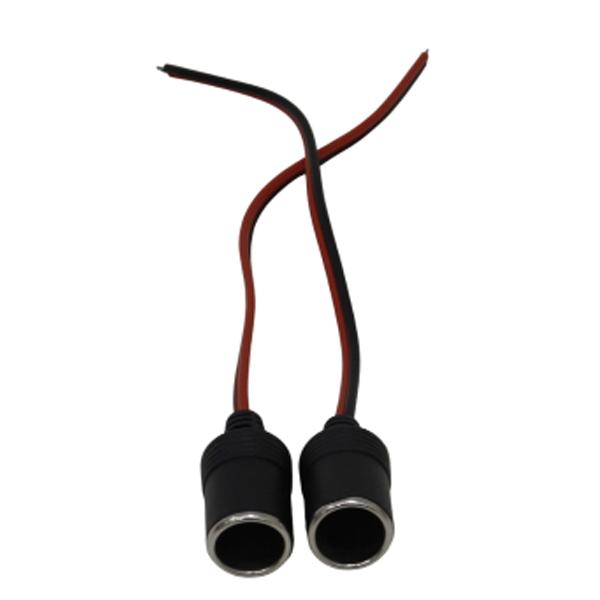 シガーライター メス ソケット 2個 12V 24V 電源取り出し 電源ソケット 増設 加工 スマートフォン 充電器 ETC カーナビ など | 