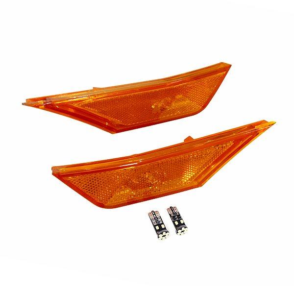 ホンダ シビック FC1 FK7 FK8 H29/9〜R3/6 US 北米仕様 純正交換式 アンバーレンズ サイドマーカー キャンセラー内蔵 LEDセット 新品社外 | 