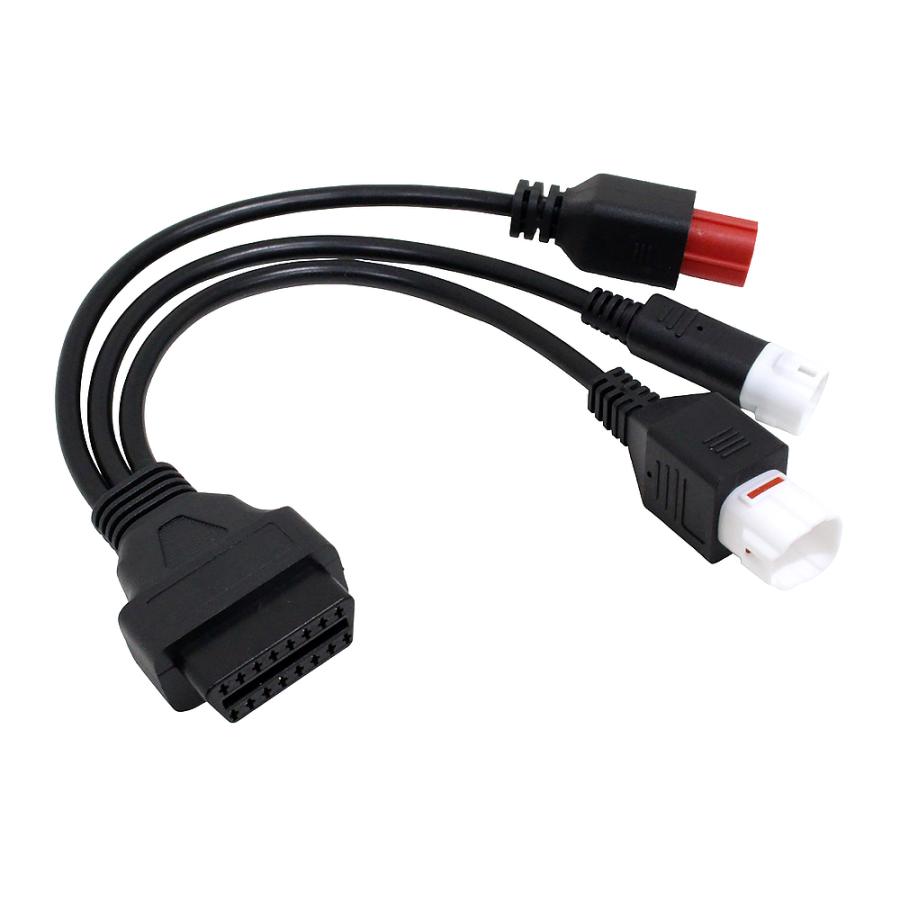 バイク用 OBD2 変換アダプター 3in1 3ピン 4ピン 6ピン 診断コネクター