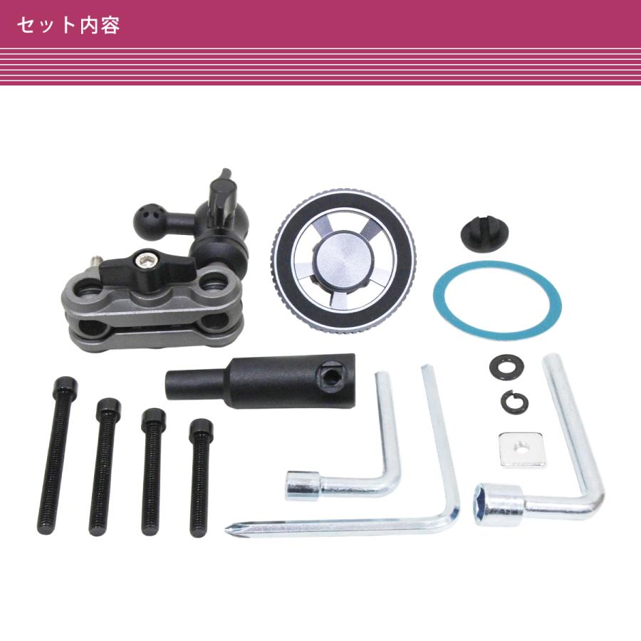 汎用 フロント スマホホルダー 磁気吸着 Aピラー 取付 M6 アシスト
