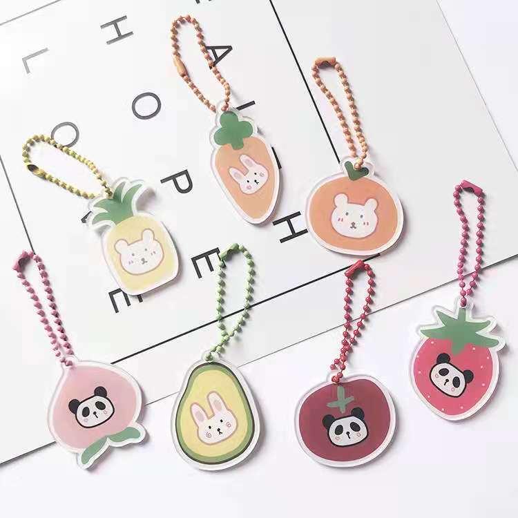 ネームラベル子供用キーホルダー 名前シール キッズ 動物 野菜 フルーツ 果物 プラスチック製 可愛い シンプル ポイント消化 Plumas 通販 Yahoo ショッピング