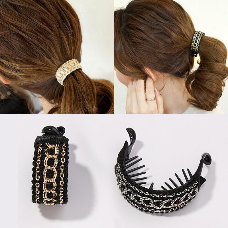 ヘアアクセサリー ヘアクリップ バナナクリップ おしゃれ 可愛い 秋冬 シンプル D140 A Plumas 通販 Yahoo ショッピング
