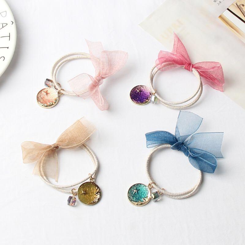 21春夏新作 ヘアゴム ヘアアクセサリー リボン ペンダント クリスタル 2連ゴム 可愛い おしゃれ 綺麗 女性 レディース 学生 ガールズ 結婚式 パーティ ポイント消化 Aynaelda Com