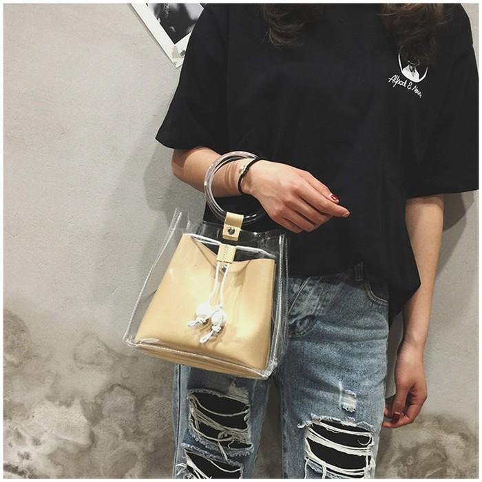 大人気 インスタ映え Insスタイル 韓国ファッション ゼリーバッグ リング バケツバッグ Bag 010 Plumber 通販 Yahoo ショッピング