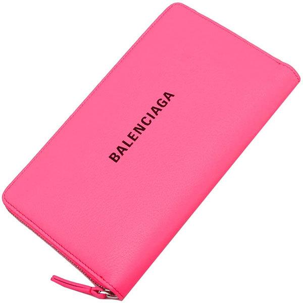 BALENCIAGA（バレンシアガ） 長財布 ラウンドファスナー ピンク 入園