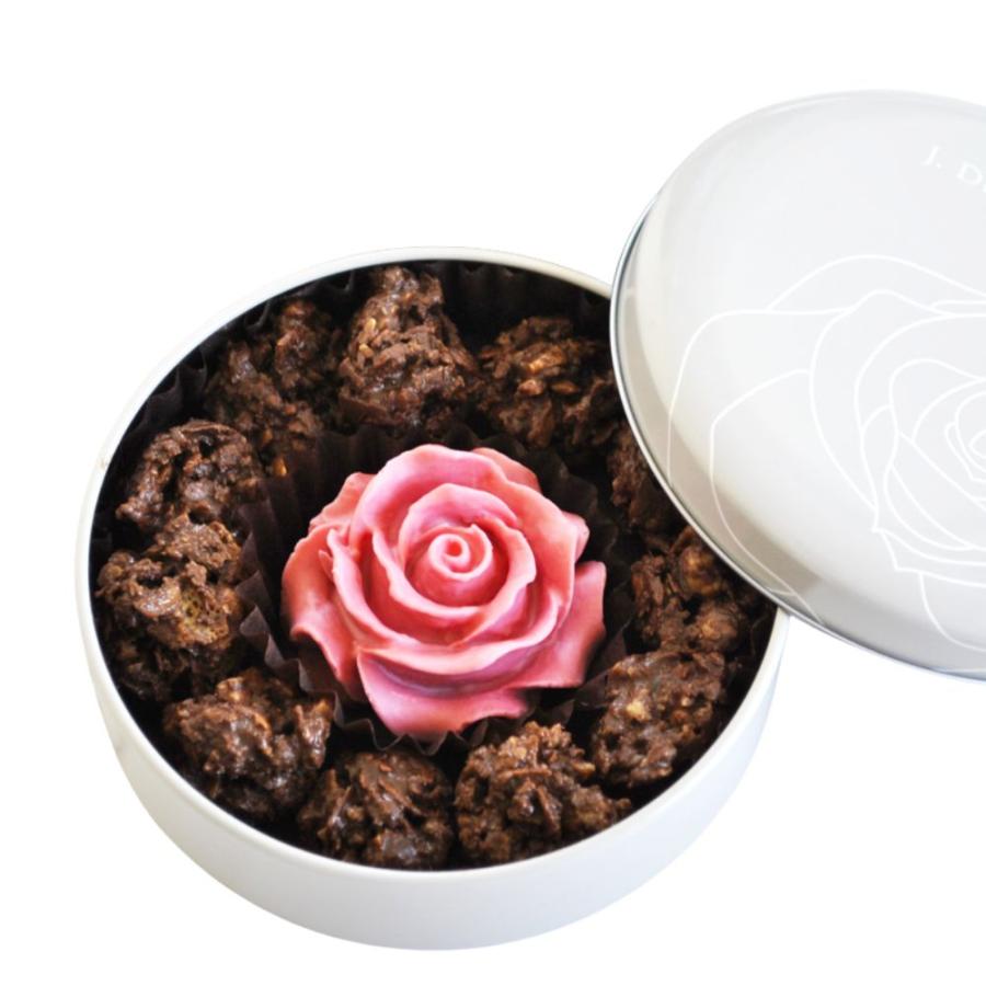 敬老の日 ギフト J.DEUX CERCLE クランチローズチョコ 缶 : plumber