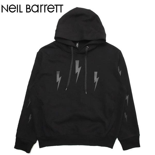 NEIL BARRETT ニールバレット ブラック メンズパーカー サイズS 入園 入学 就職 母の日 父の日 ギフト