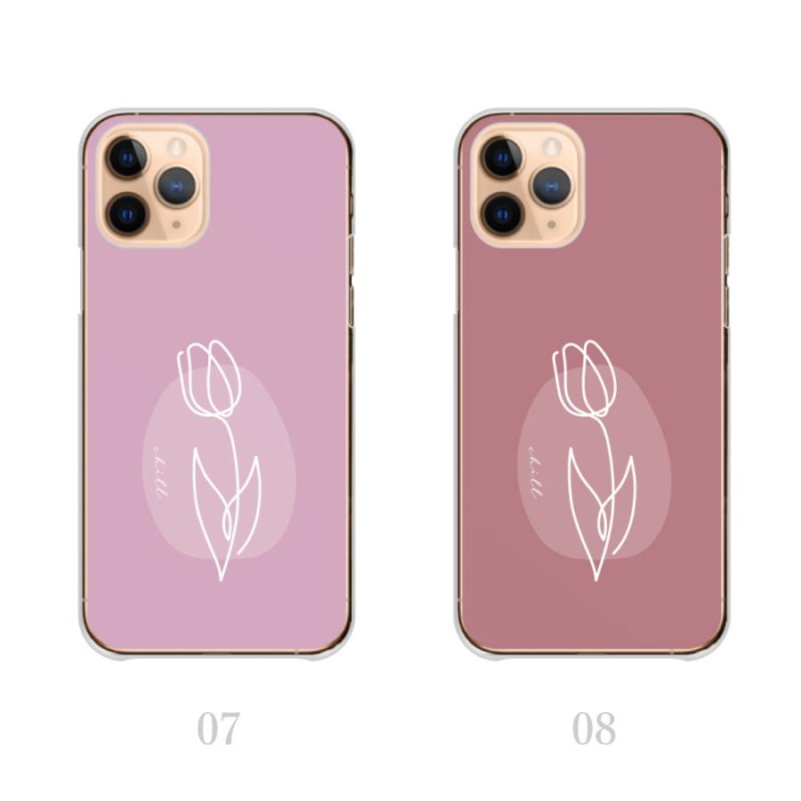 スマホケース ハードケース iPhone14 アイフォン14 シンプル チューリップ お花 くすみ 韓国 かわいい 送料無料｜plumeria1988s63｜05