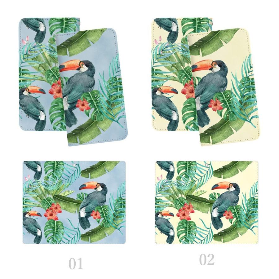 スマホケース iPhoneX/XS  手帳型 韓国 可愛い おしゃれ 西海岸 ハイビスカスモンステラ カリフォルニア | iPhone XS | 01