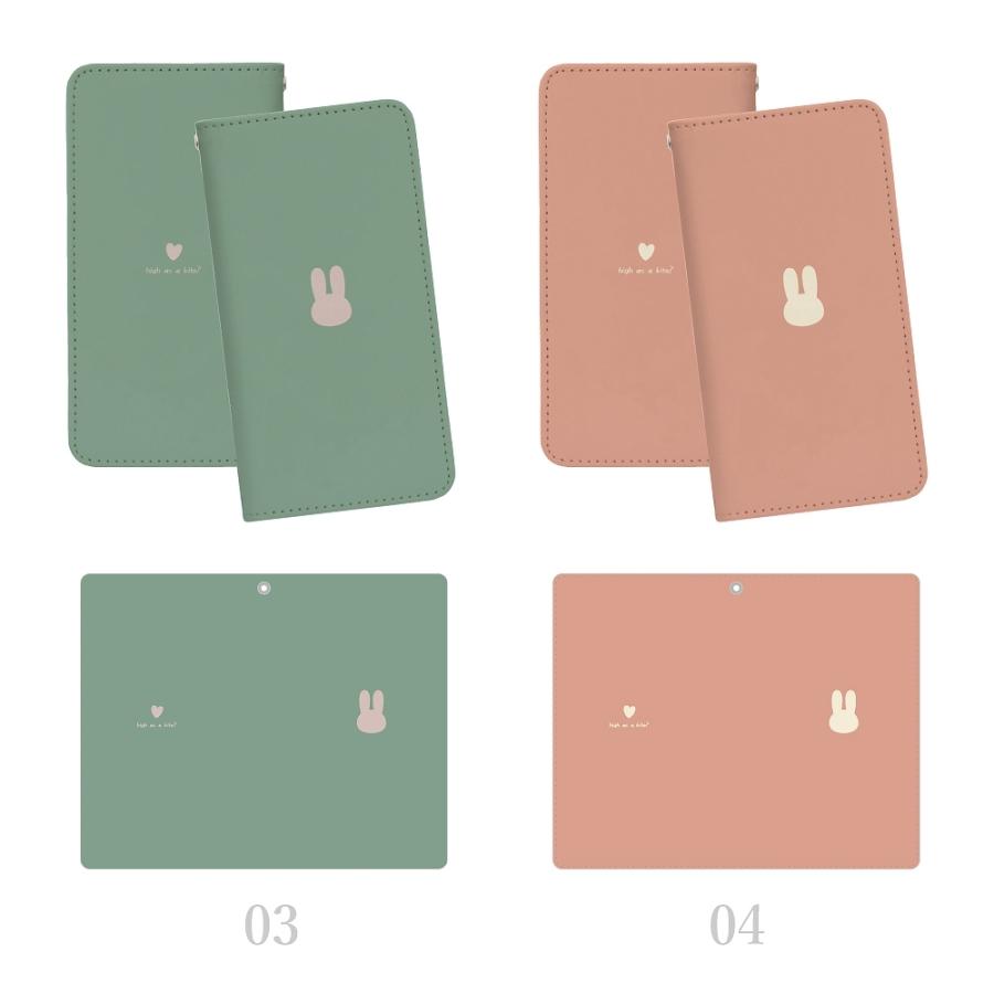 スマホケース 手帳型 ほぼ 全機種対応 韓国 可愛い うさぎ シルエット