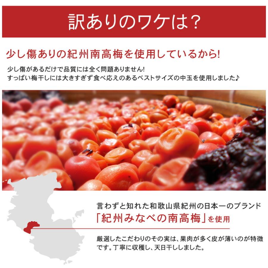 梅干し 無添加 訳あり 昔ながらの梅干し おばあちゃん家の梅 350g しそ
