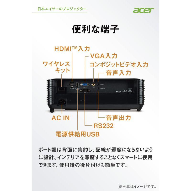 日本エイサー　Acer　WXGA　ワイヤレス　ビジネスプロジェクター　X1328Wi　DLP?　方式　WXGA　(1280×800)　4,5