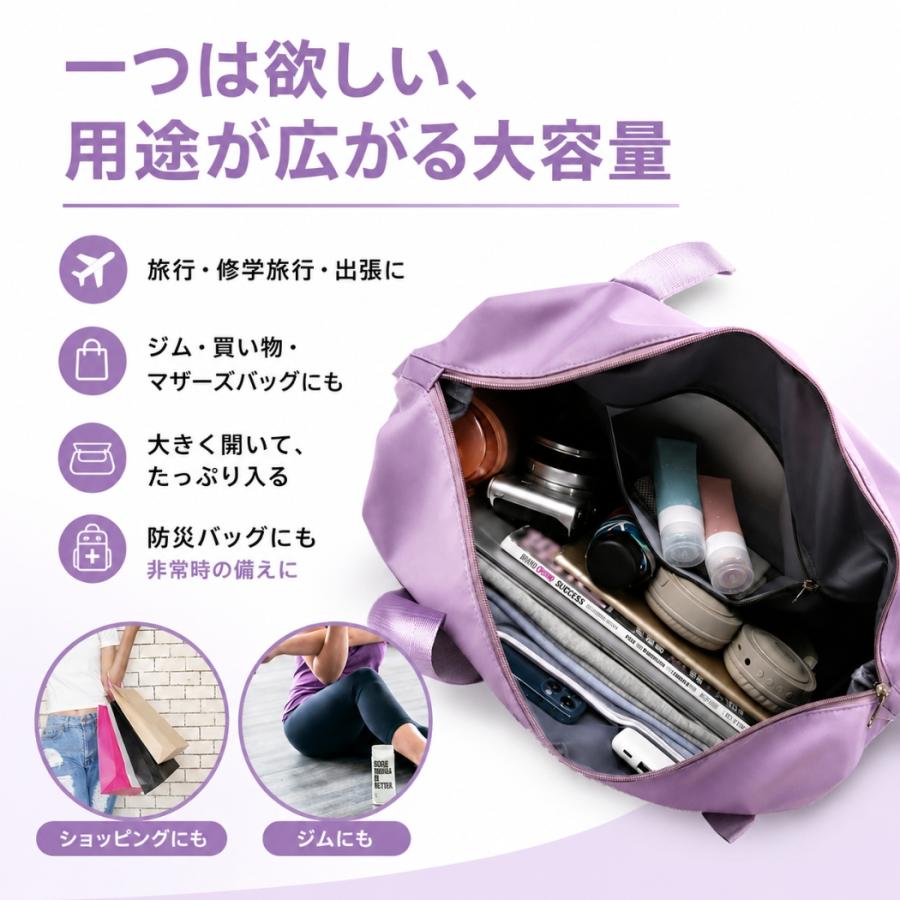 拡張ボストンバッグ ナイロンバッグ マザーズバッグ キャリーオン