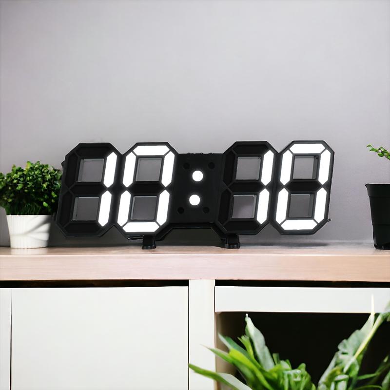 【即日発送】　BUYMA購入　韓国インテリア　石調　デジタル　掛け時計 韓国雑貨 卓上時計 LED おしゃれ 便利 室内 インテリア モダン