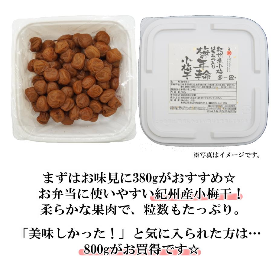紀州産はちみつ入り小梅干【380ｇ・800ｇ】はちみつ 塩分控えめ 低塩 減塩 小粒 塩分補給 お弁当梅 |  | 02