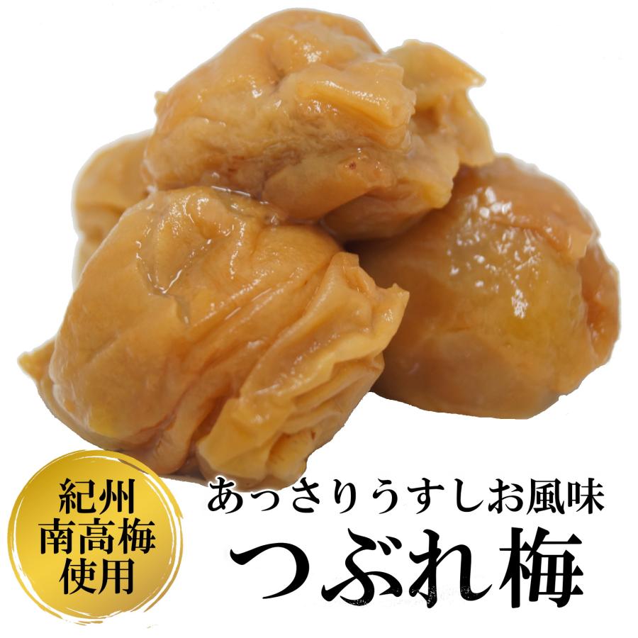 訳ありつぶれ梅 紀州南高梅 梅富久良 350g あっさり塩分控えめ約6％ 家庭用 | 